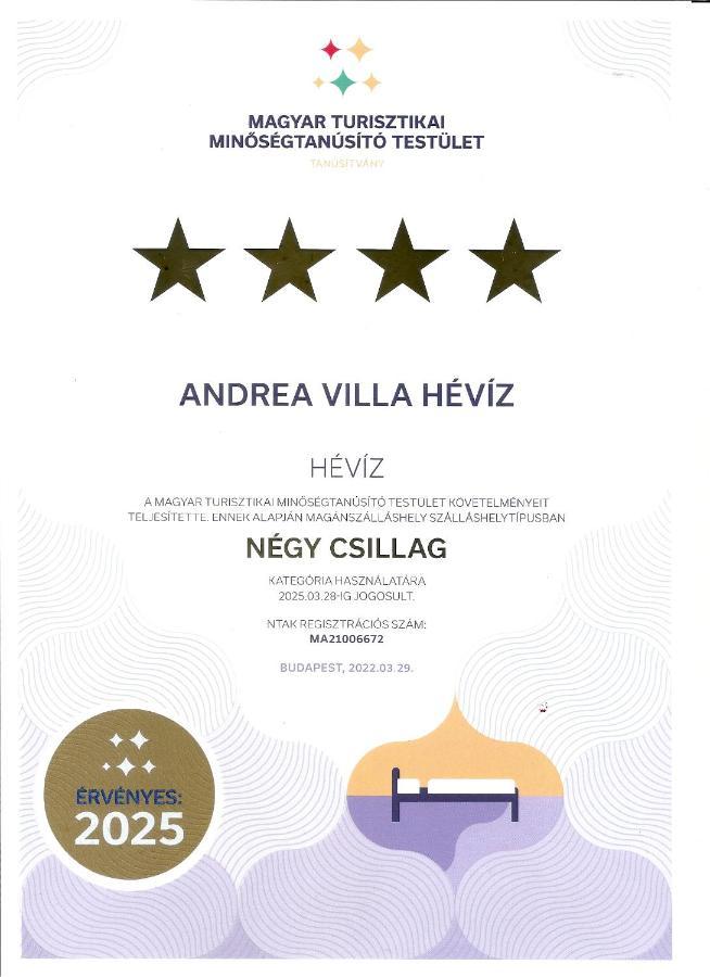 Andrea Villa Heviz II Balaton מראה חיצוני תמונה